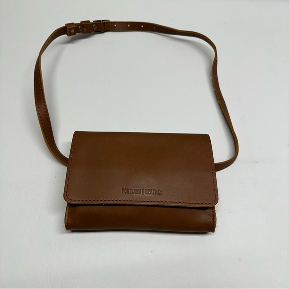 Portland Leather Handbags - Portland Leather Tan waist bag or Crossbody Bag